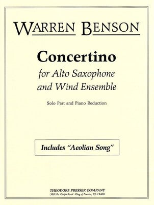 BENSON - CONCERTINO ALTO SAX/PIANO