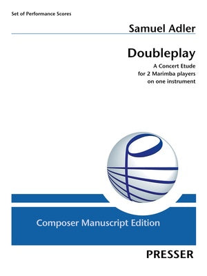 ADLER - DOUBLEPLAY FOR 2 PLAYERS ON 1 MARIMBA (POD)