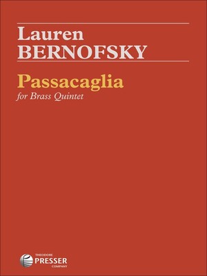 BERNOFSKY - PASSACAGLIA FOR BRASS QUINTET SC/PTS