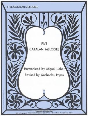 5 CATALAN MELODIES FOR GUITAR ARR LLOBET