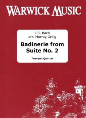 BACH - BADINERIE FROM SUITE NO 2 TRUMPET QUARTET SC/PTS