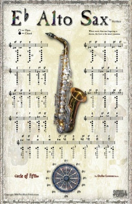 ALTO SAX POSTER 43X28CM