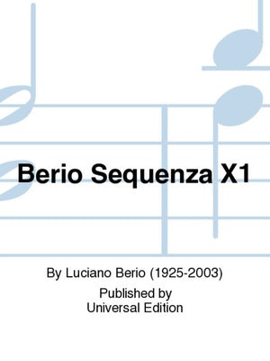 BERIO - SEQUENZA XI FOR SOLO GUITAR