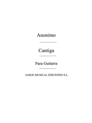 ANIDO CANTIGA GUITAR SOLO(ARC)