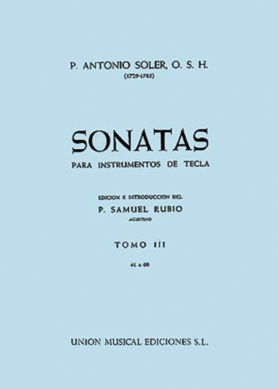 SOLER SONATAS VOL 3 PNO