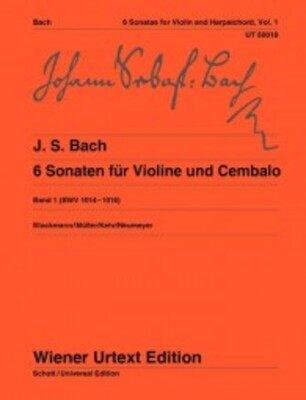 BACH - 6 SONATAS VOL 1 BWV 1014-1016 VIOLIN/PIANO