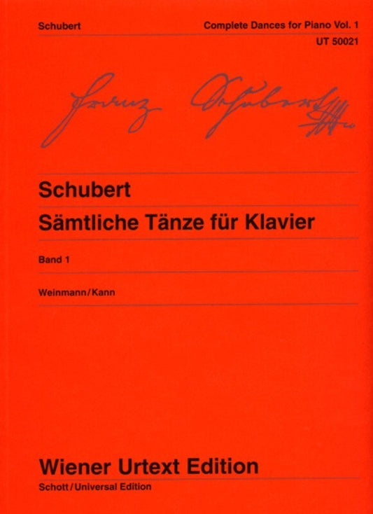 SCHUBERT - DANCES VOL 1 URTEXT