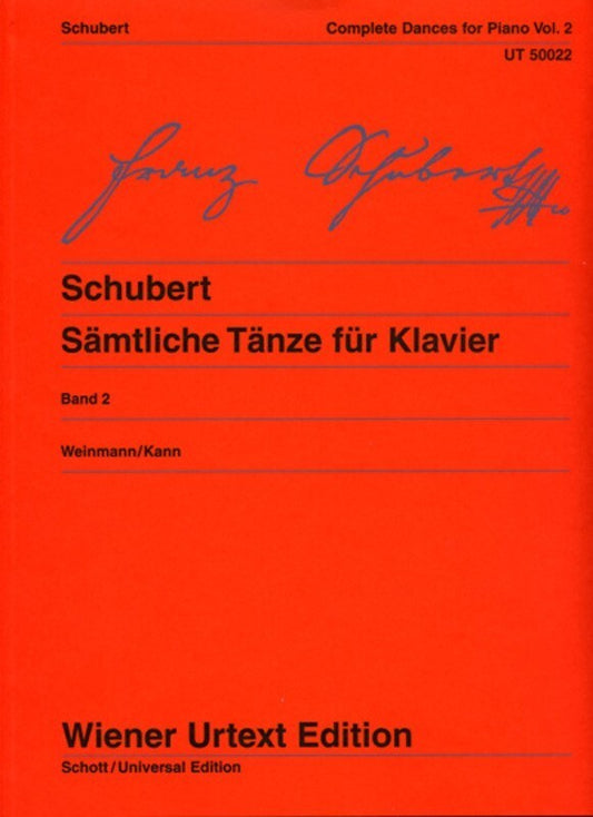 SCHUBERT - DANCES VOL 2 URTEXT