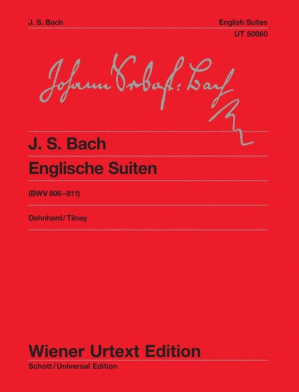 BACH - ENGLISH SUITES BWV 806-811 PIANO URTEXT