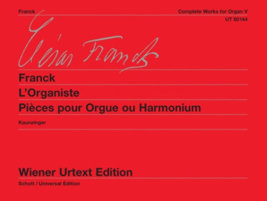 FRANCK - COMPLETE ORGAN WORKS BK 5 URTEXT