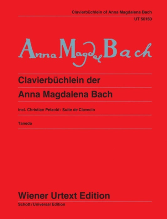 BACH - ANNA MAGDALENA NOTEBOOK PIANO URTEXT