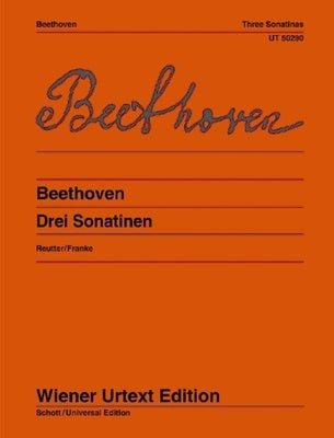 BEETHOVEN - 3 SONATINAS FOR PIANO