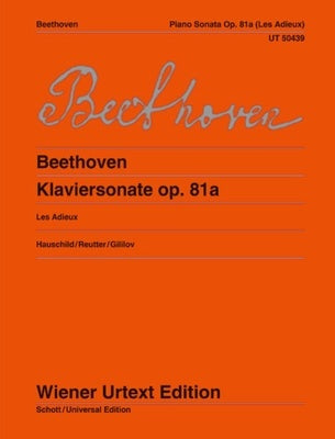 BEETHOVEN - SONATA OP 81A LES ADIEUX FOR PIANO