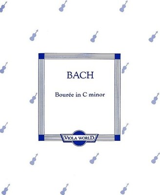 BACH - BOURREE C MINOR VIOLA/PIANO