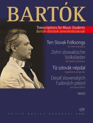 10 SLOVAK FOLK SONGS ARR MOZI VLN PNO
