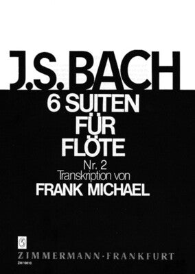 BACH - SUITE NO 2 D MIN BWV 1008 FLUTE SOLO