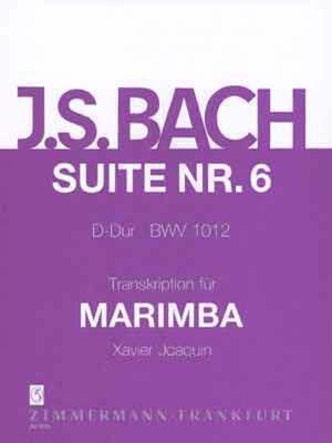 BACH - SUITE NO 6 BWV 1012 MARIMBA ARR JOAQUIN