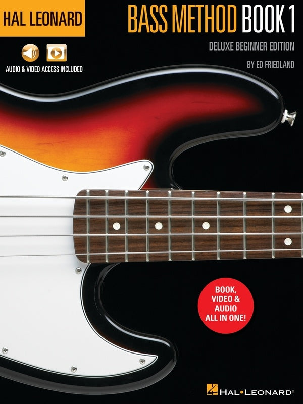 HAL LEONARD BASS METHOD BK 1 DELUXE BEGINNER EDITION BK/OLM