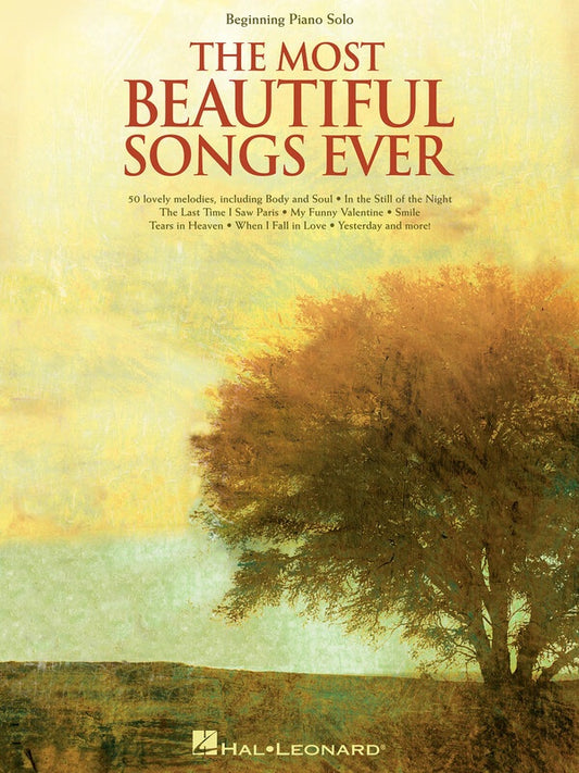 MOST BEAUTIFUL SONGS EVER BEGINNING PIANO SOLOS