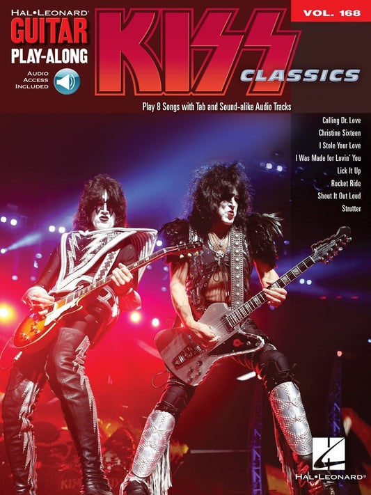 KISS GUITAR PLAYALONG V168 BK/OLA