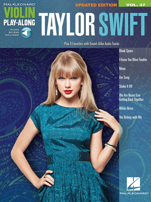 TAYLOR SWIFT VIOLIN PLAYALONG V37 BK/OLA UPDATED ED