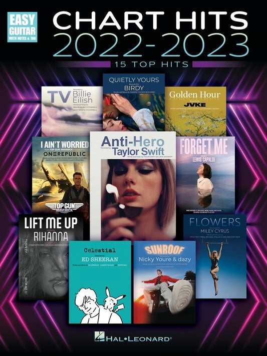 CHART HITS 2022-2023 EASY GUITAR NOTES & TAB