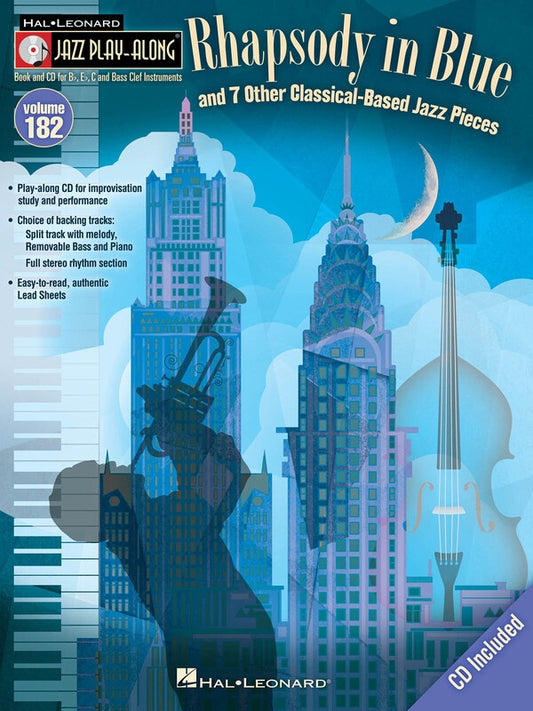 RHAPSODY IN BLUE ET AL JAZZ PLAY ALONG BK/CD V18