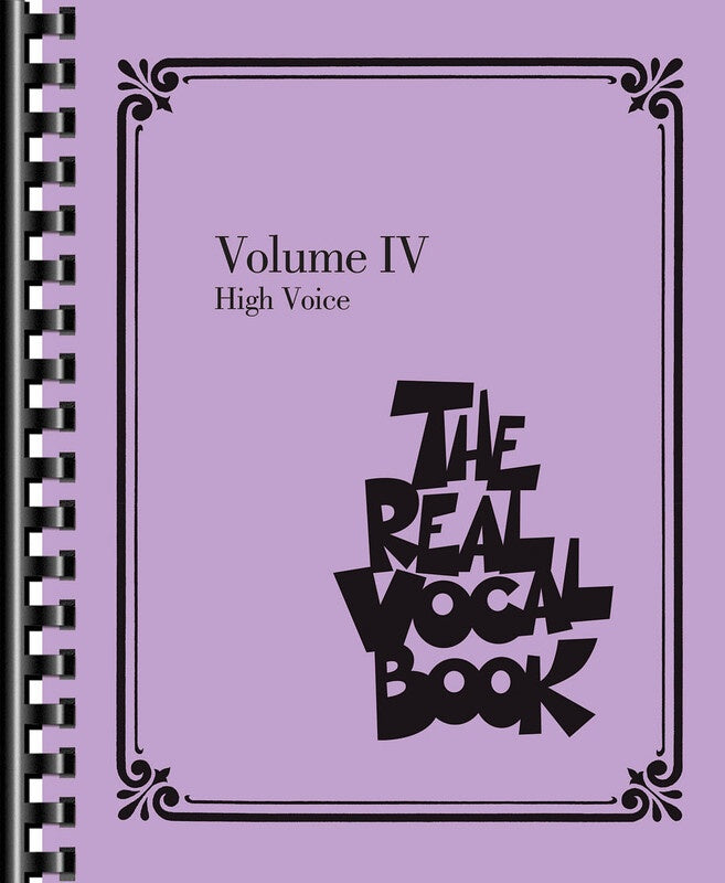 REAL VOCAL BOOK VOL 4 HIGH VOICE