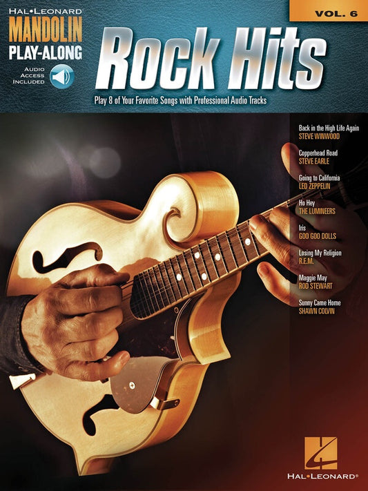 ROCK HITS MANDOLIN PLAYALONG V6 BK/OLA