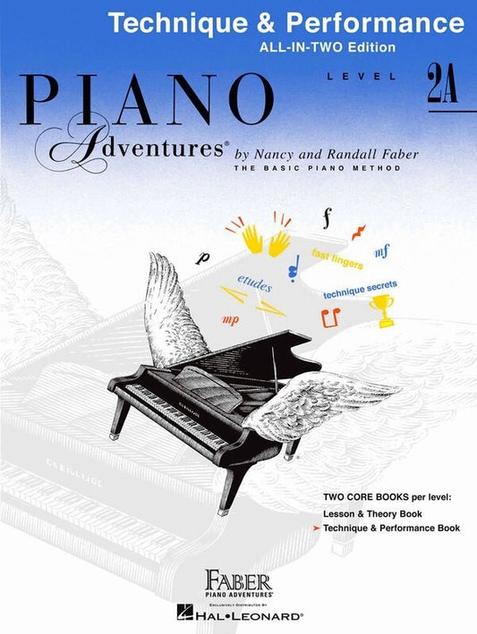 PIANO ADVENTURES ALL IN TWO 2A TECHNIQUE PERFORMANCE
