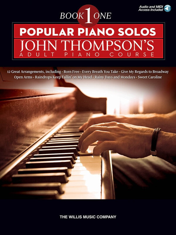 POPULAR PIANO SOLOS BK 1 JOHN THOMPSON ADULT BK/OLA