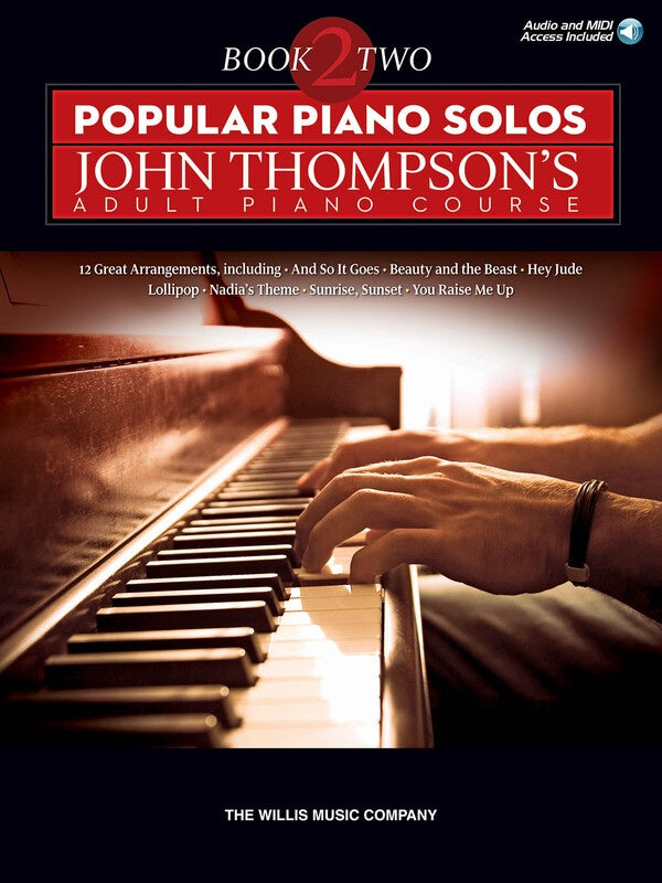 POPULAR PIANO SOLOS BK 2 JOHN THOMPSON ADULT BK/OLA
