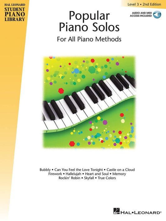 HLSPL POPULAR PIANO SOLOS LEV 3 2ND EDITION BK/OLA