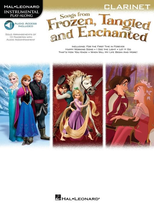 SONGS FROM FROZEN TANGLED & ENCHANTED CLARINET BK/OLA