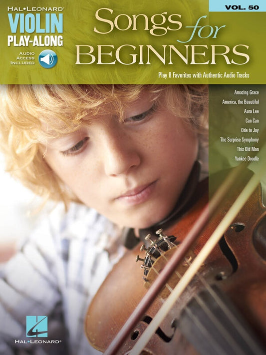 SONGS FOR BEGINNERS VIOLIN PLAY ALONG V50 W/ OLA