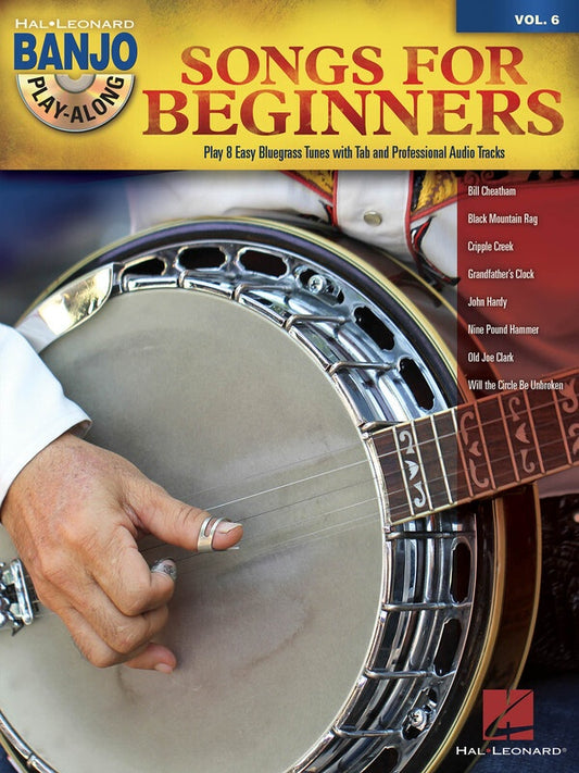 SONGS FOR BEGINNERS BANJO PLAY ALONG V6 BK/CD