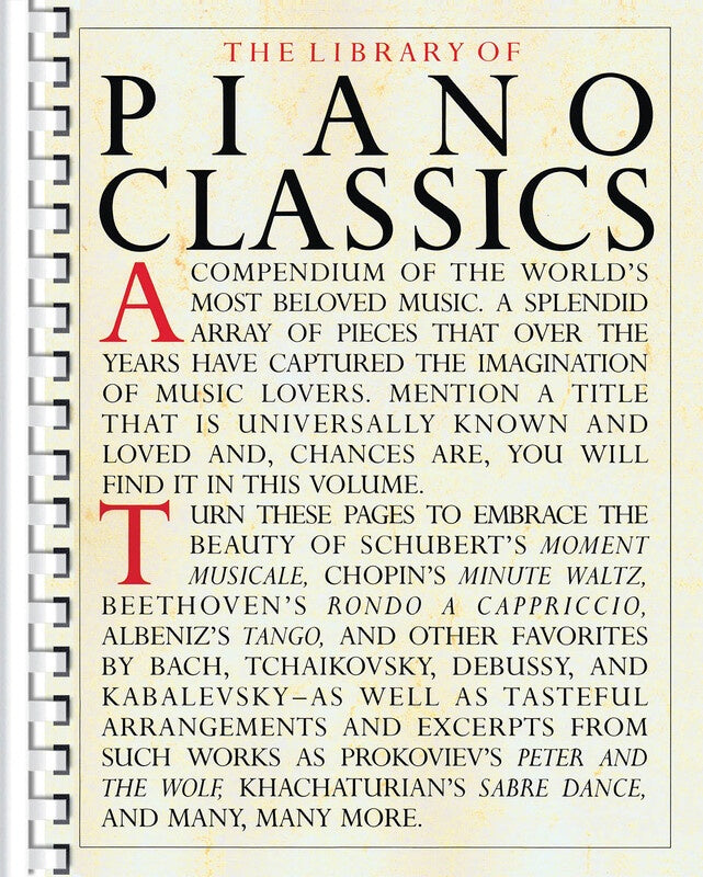 LIBRARY OF PIANO CLASSICS