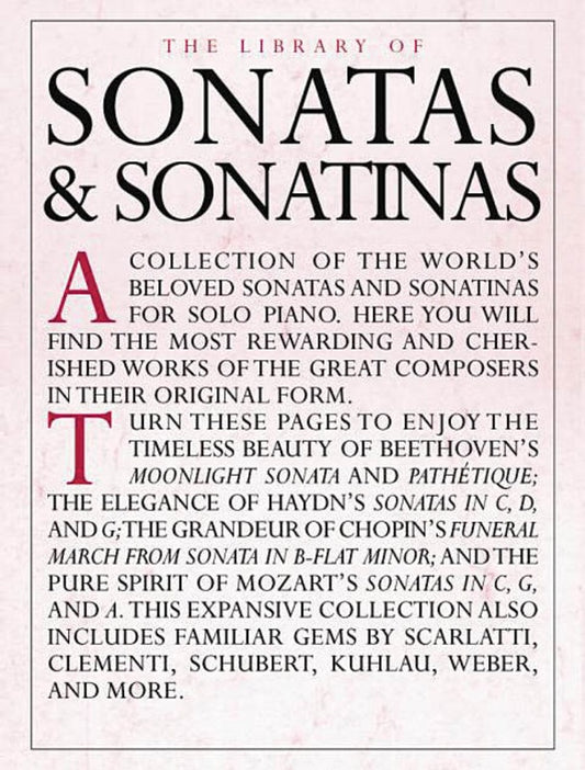 LIBRARY OF SONATAS & SONATINAS