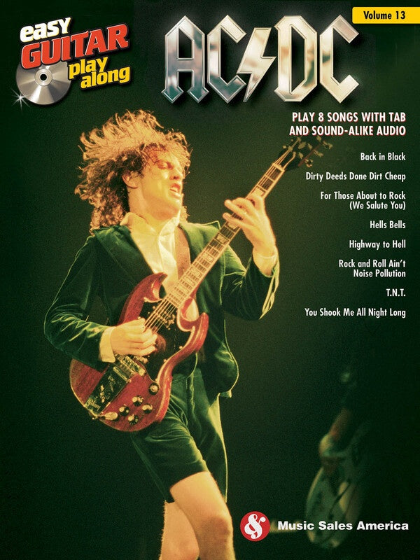 AC/DC EASY GUITAR PLAYALONG V13 BK/OLA