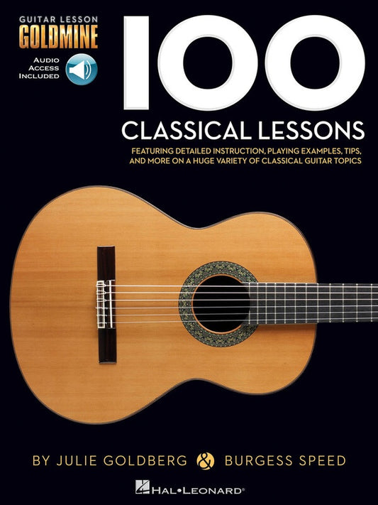 100 CLASSICAL LESSONS GUITAR GOLDMINE BK/OLA
