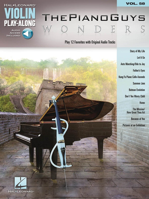 PIANO GUYS WONDERS VIOLIN PLAYALONG V58 BK/OLA