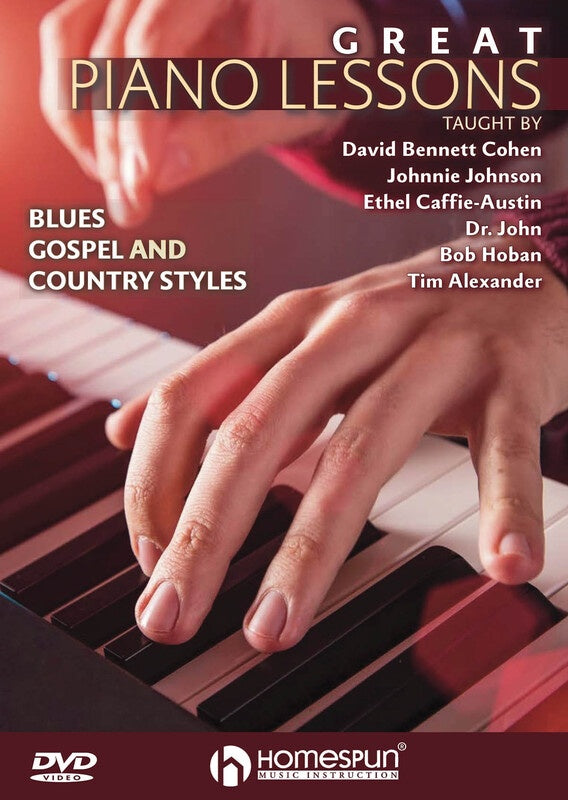 GREAT PIANO LESSONS BLUES GOSPEL COUNTRY DVD