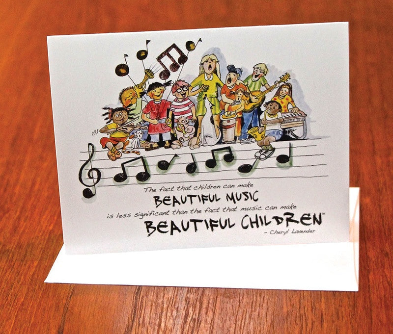 BEAUTIFUL MUSIC BEAUTIFUL CHILDREN NOTECARDS 10 PACK