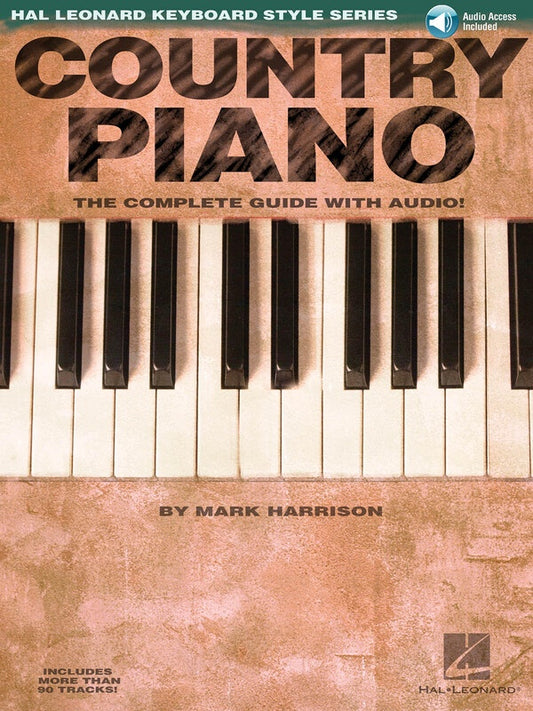 COUNTRY PIANO KEYBOARD STYLE SERIES BK/OLA