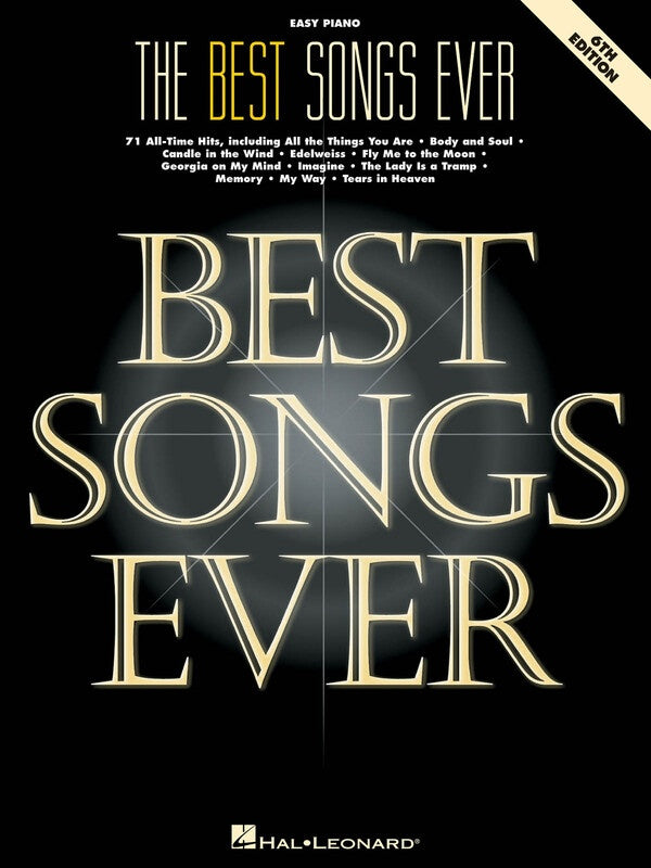 BEST SONGS EVER EASY PIANO 6TH ED
