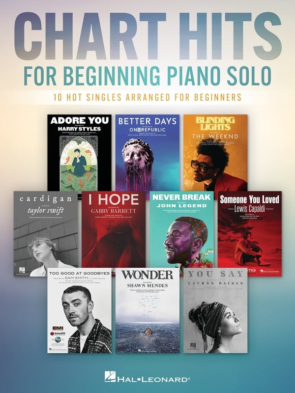 CHART HITS FOR BEGINNING PIANO SOLO