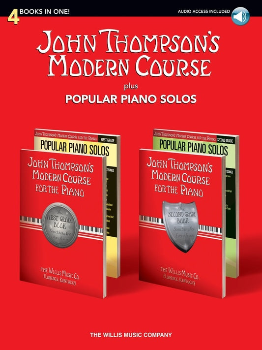 MODERN COURSE PLUS POPULAR PIANO SOLOS BK/OLA