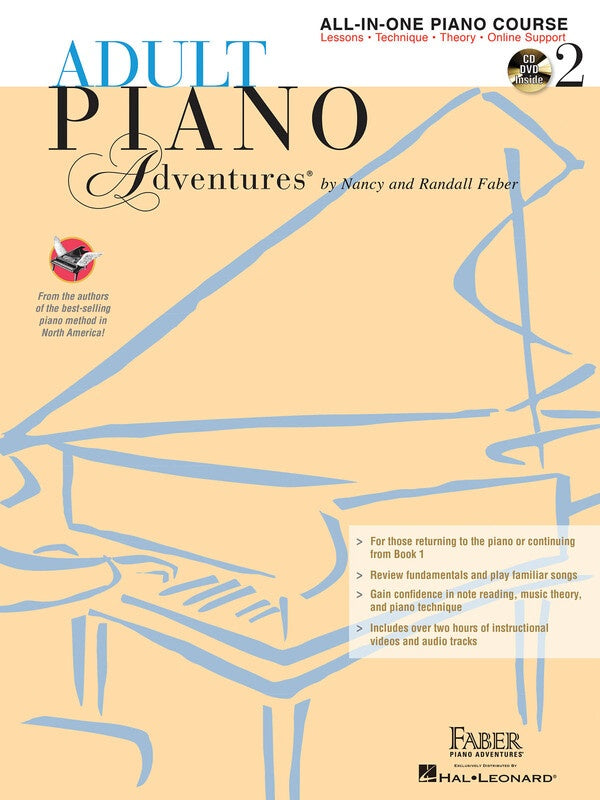 ADULT PIANO ADVENTURES ALL IN ONE BK 2 BK/2CDS