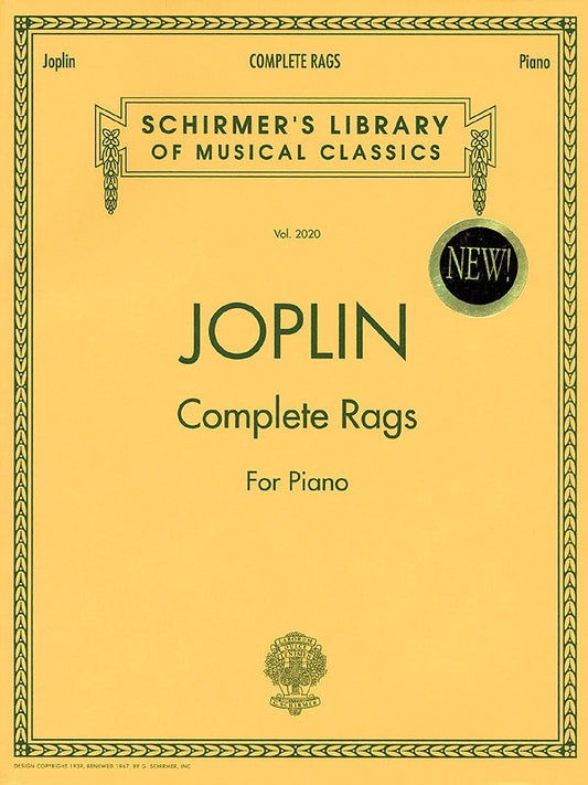 JOPLIN - COMPLETE RAGS FOR PIANO