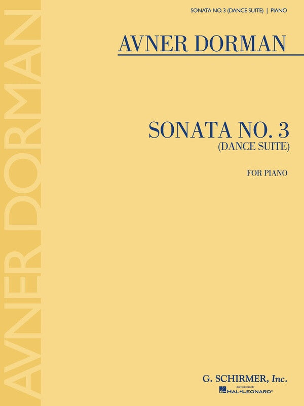 DORMAN - SONATA NO 3 (DANCE SUITE) FOR PIANO